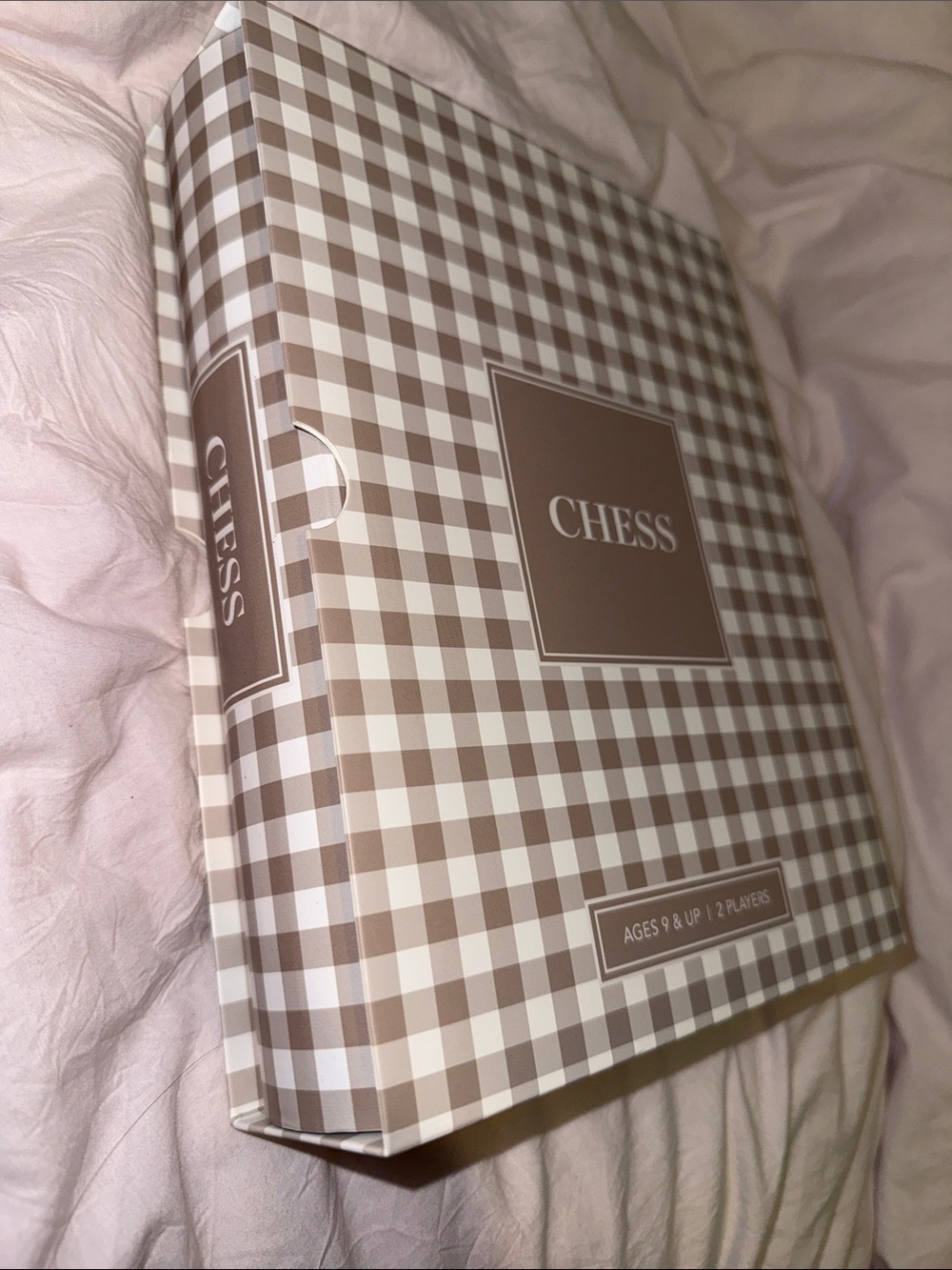 Classic Brown Plaid Game Set by Chess